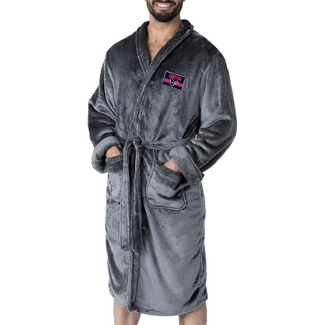 NORTHWEST NFL Houston Texans Silk Touch Bath Robe  Large/X-Large  Rollout Charcoal