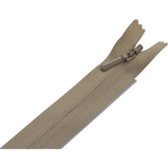 Dolt blixtlås 40 cm ej delbar 4 mm beige YKK