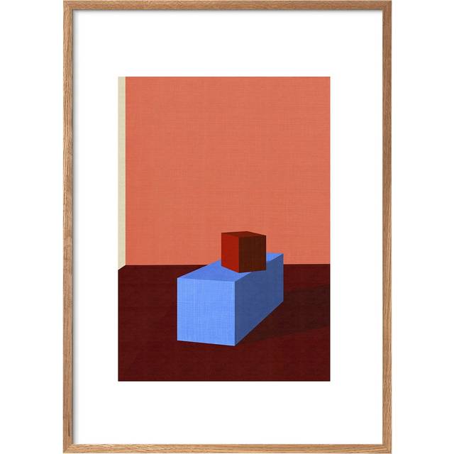Poster & Frame The Club x Teklan Cubes - 70 100 cm Affischer Från Magasin - Flerfarvet (70 x 100 cm)