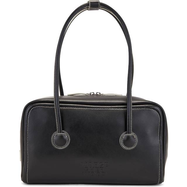 MARGESHERWOOD Black Soft Boston Bag - Black Plain - UNI