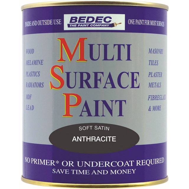 Bedec MSP Multi Surface Paint - RAL 7016 Anthracite Grey - Gloss - 2.5 Litres