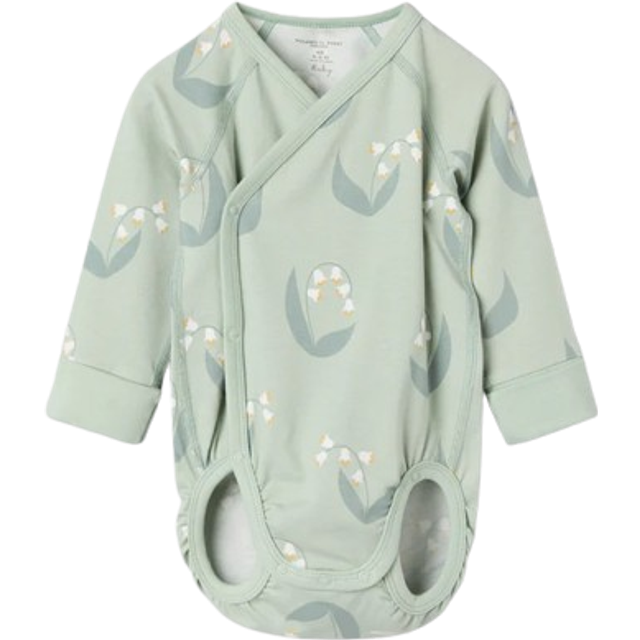 Lily Print Wraparound Babygrow - 2-4m x 62