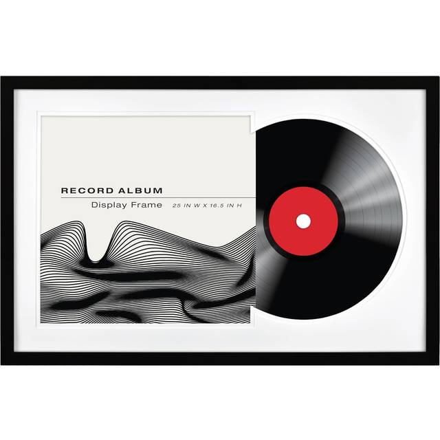 MCS Double Groove Record Album Frame  Black  16.5 x 25 in