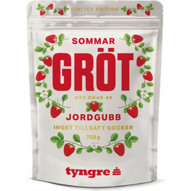 Tyngre Mannagrynsgröt Med Jordgubbar 750g, Proteingröt
