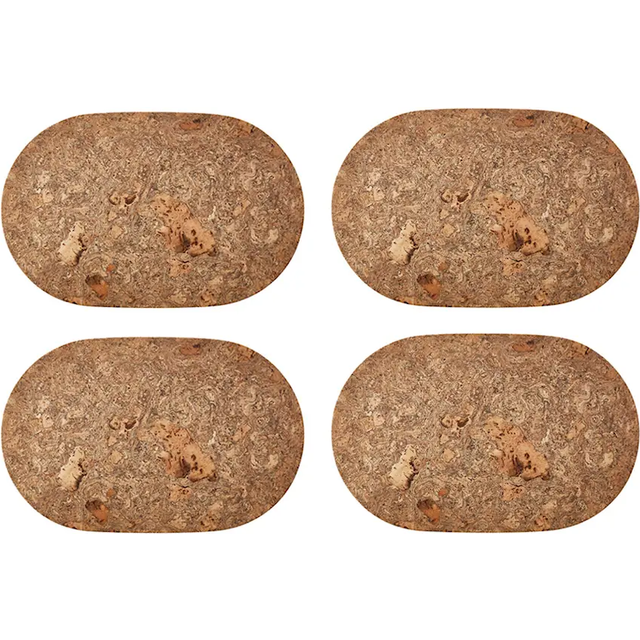 Stiernholm - Skandinavien Bordsunderlägg Oval Kork 4-pack