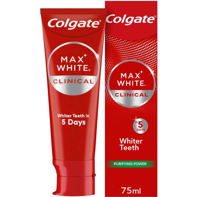 Colgate Max White Clinical Purifying Power Teeth Whitening Toothpaste 75ml