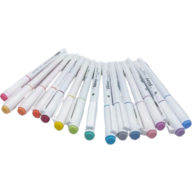 SHEIN 15pcs/Box Sparkle Glitter Highlighters Art Shimmer Marker Pens For Journaling, Painting, Scrapbooking & School Supplies Back To School