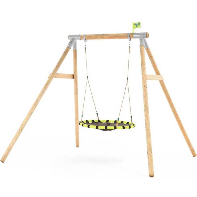 TP Toys Eagle Wooden Swing Set With Giant Nest Swing Ages 3 Years+ Colour Yellow/Black