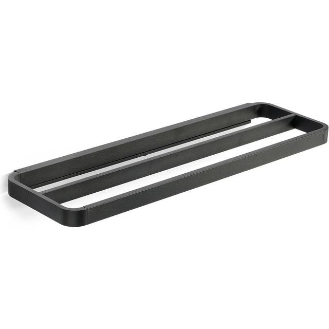 Zone Denmark RIM towel rack double 12x44 cm Black