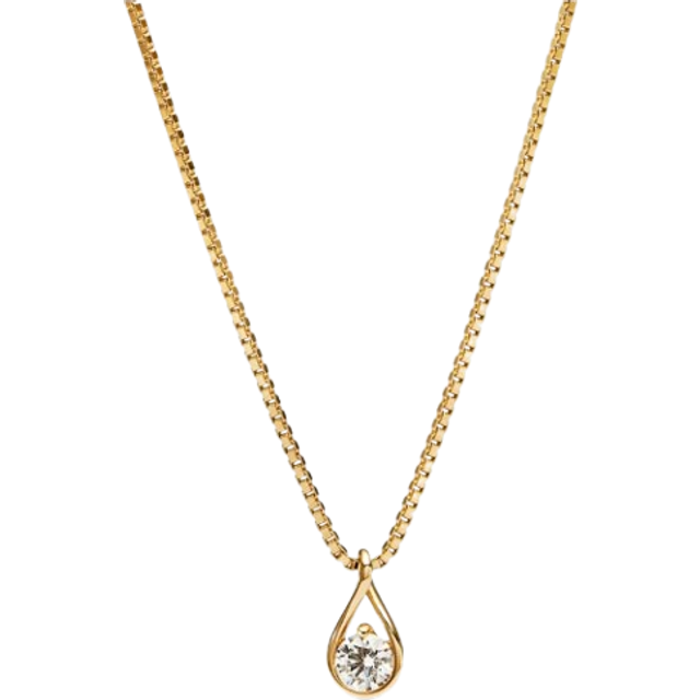 Pandora Infinite 14k Gold Lab-grown Diamond Pendant Necklace - 14k gold / Lab-grown diamond - Sz. 45 cm - Clear