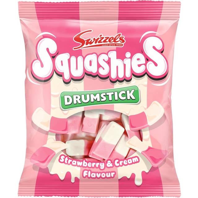 Swizzels Squashies Drumstick Strawberry & Cream Flavour 140g