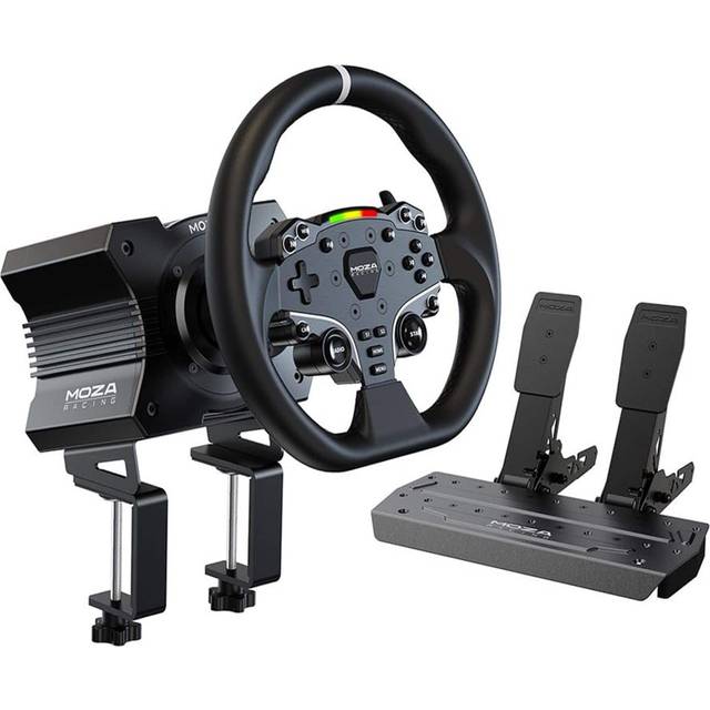 Moza R5 Racing Simulator Wheel and Pedal Bundle • Price »