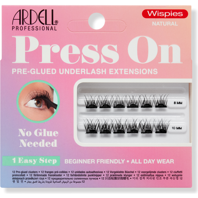 Ardell Press On Pre-Glued Underlash Extensions - Wispies Natural False Eyelashes