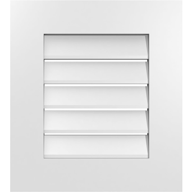 Ekena Millwork GVPVE18X2001SF Vertical Surface Mount PVC Gable Vent  1