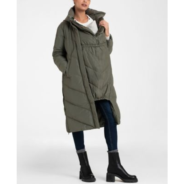 Long Maternity + Babywearing Puffer Coat