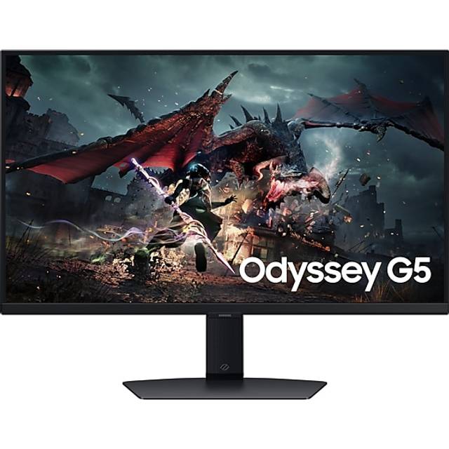 Samsung Odyssey G5 S27DG502EU - G50D Series - LED-skärm - spel - 27" - 2560 x 1440 QHD @ 180 Hz - IPS - 350 cd/m² - 1000:1 - DisplayHDR 400 - 1 ms -