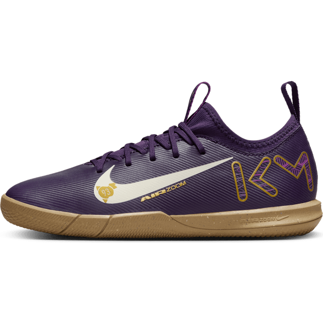 Nike Air Zoom Mercurial Vapor 16 Academy IC Mbappé Personal Edition - Lila/Vit Barn - Inomhus (IC) - ['Lila'] (32)