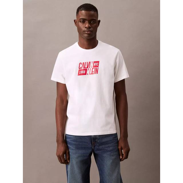 Calvin Klein Jeans Cotton Regular Fit Short Sleeve Sport Logo T-Shirt