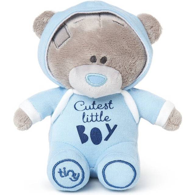 Me to You Tiny Tatty Teddy 'Cutest Little Boy' Bear in Blue Baby Grow - Official Collection