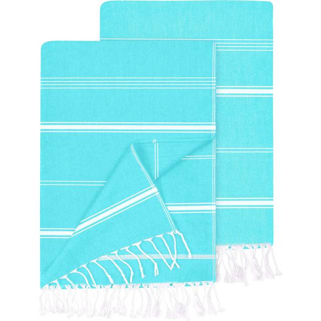 2 Pack Turkish Beach Towel For Travel - Mint