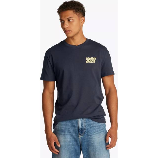 T-shirt Tommy Jeans Regular Bubble Back Tee Blue M (M)