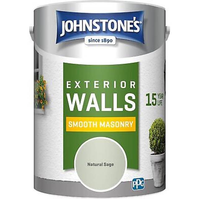Johnstone’s – exterior smooth masonry paint – natural sage – up to 15 y