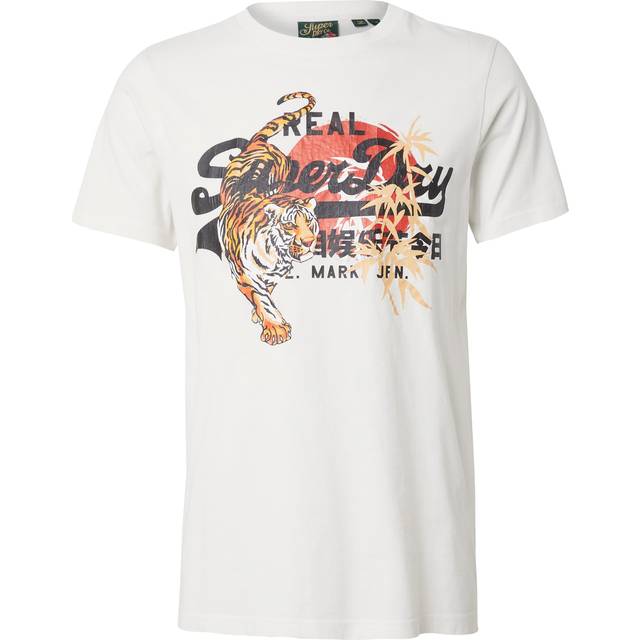 T-shirt Superdry Vl Tokyo Relaxed - Blanc - XL
