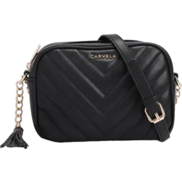 Womens 'Lara Tassel Cross Body' Bag - Black - One Size