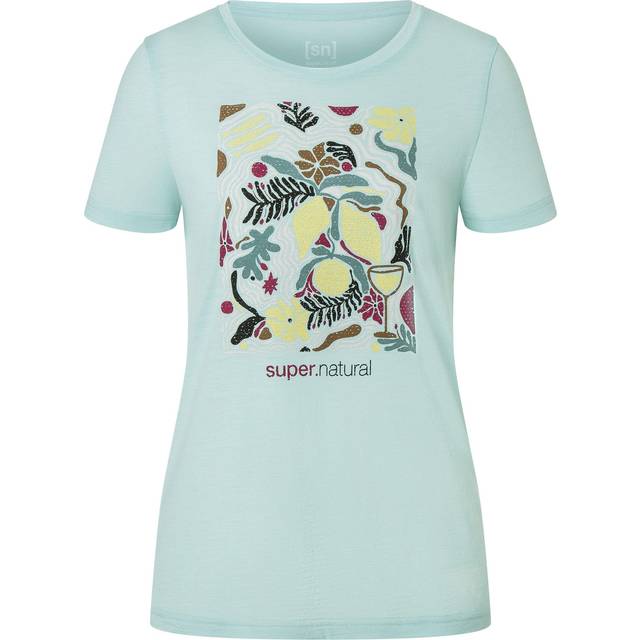 super.natural - Women's Dolce Vita Tee - Merino shirt size XS, grey