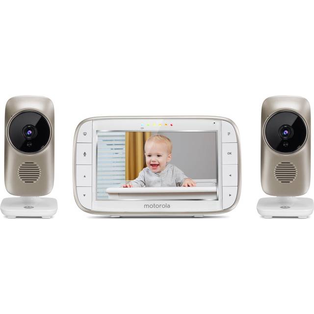 "Motorola MBP845CONNECT-2 5"""""""" Video Baby Monitor with Wi-Fi Viewing  2 Cameras  Digital Zoom  Two-Way Audio  and Room Temperature Display"
