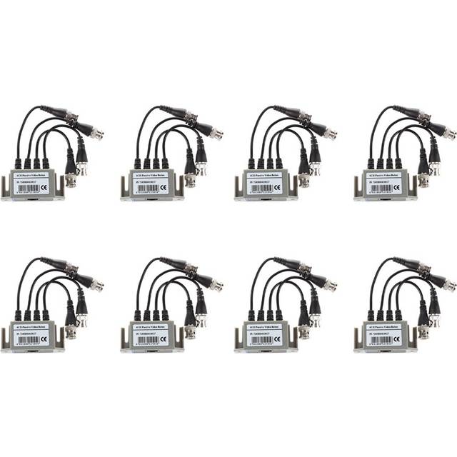 8X 4-Channel Video Balun BNC UTP CAT5 Transmitter for CCTV/ Surveillance Camera Trend
