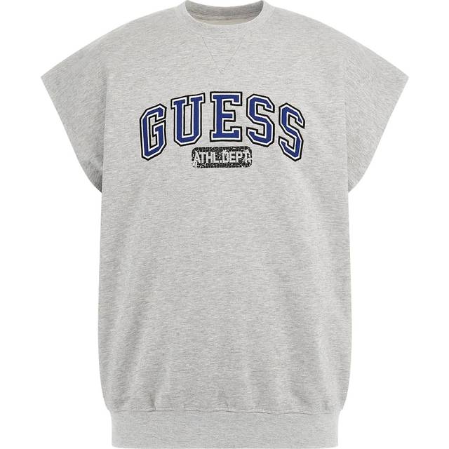 Guess Logo Sleeveless Sweatshirt - Grey - M