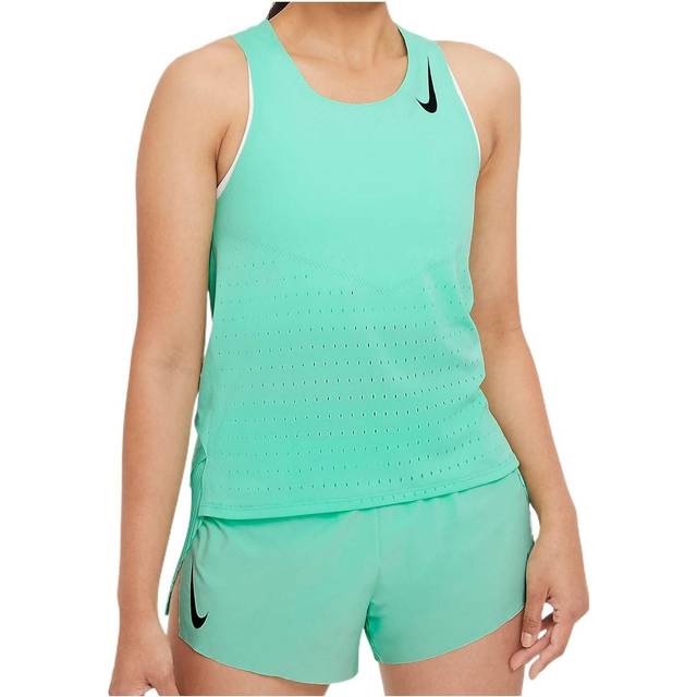 (WMNS) Nike Aeroswift Solid Color Sports Breathable Running Green Vest CZ9386-342 - Default Color - XS