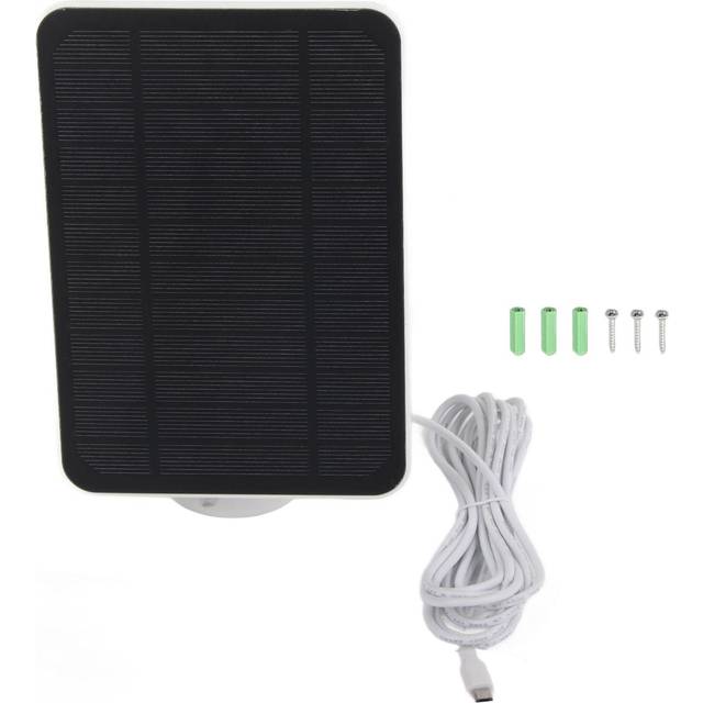 4W 5V Solar Panel for Arlo for Ring for Blink Security Camera IP65 Waterproof Solar Charger with white