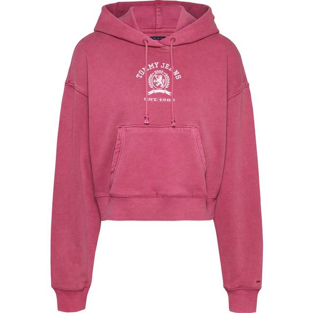 Crest Logo Boxy Cropped Hoody