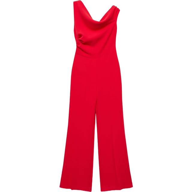 Mango Yes Off Shoulder Playsuit, Red