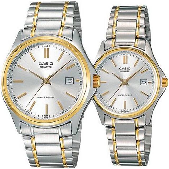 CASIO ENTICER&VINTAGE Series Classic Vintage Simplistic Casual Fashion Couple Silver Analog - SILVER - Free