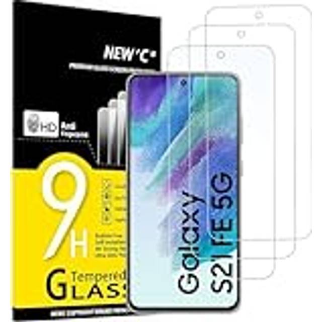 [3 Pack] Designed for Samsung Galaxy S21 FE 5G Screen Protector Tempered Glass, Case Friendly Anti Scratch Bubble Free Ultra Resistant