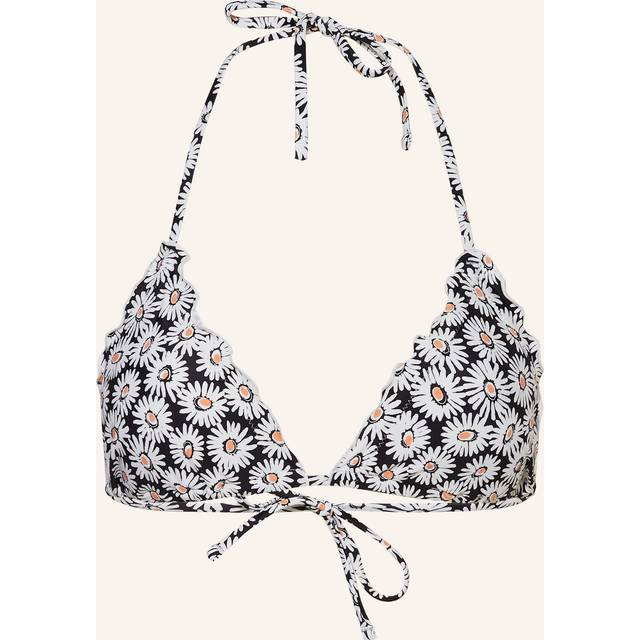 Hugo Boss Women's Ditsy Daisies Ruffle Bikini Top, White - Size: L