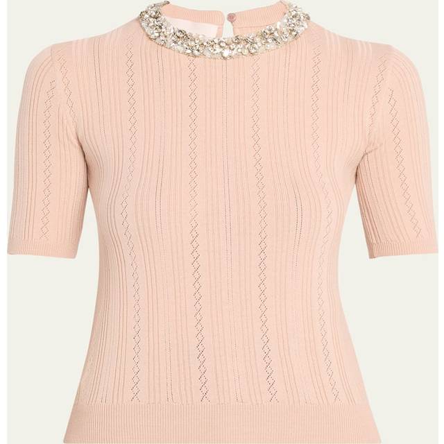 Valentino EMBROIDERED SWEATER Woman NUDE L
