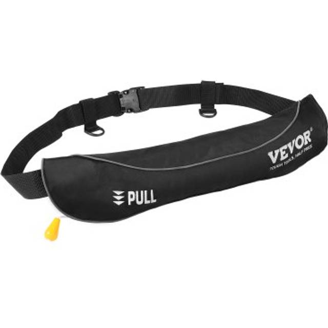 VEVOR Manual Inflatable Belt Pack for Adults  105N Buoyancy  Over 80 Pounds and Up to 59 in Waist Adjustable  Inflatable PFD Waist for SUP Paddelboard