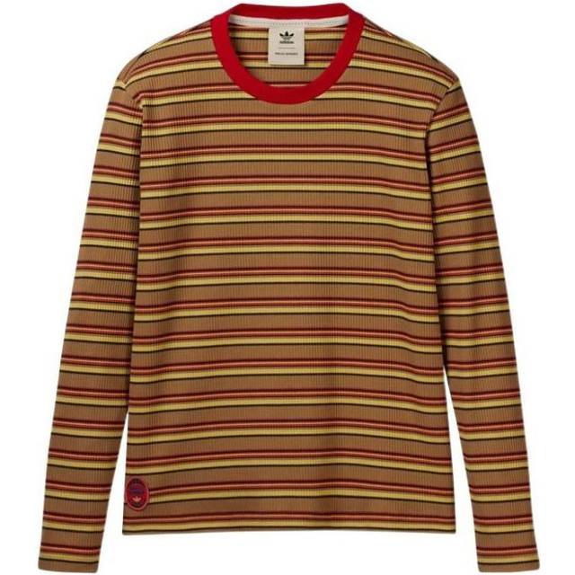 adidas x Wales Bonner Stripe Long Sleeves T-Shirt 'Orange Yellow' HG6265 - Orange/Yellow - M