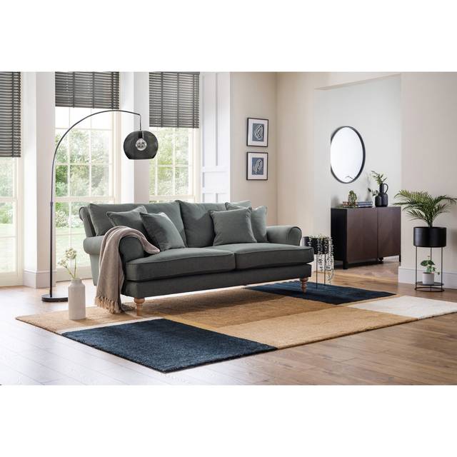 Adama Medium Sofa Faro Ashen - Dark Gray (78cm H X 200cm W X 110cm D)
