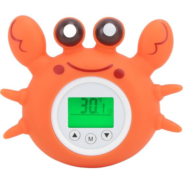 Crab Bath Thermometer Cartoon IPX7 Waterproof Digital Water Temperature Thermometer for Children