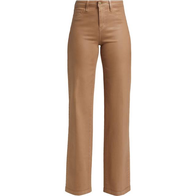 L'AGENCE Clayton Coated Wide-Leg Jean In Cappuccino Coated - 29
