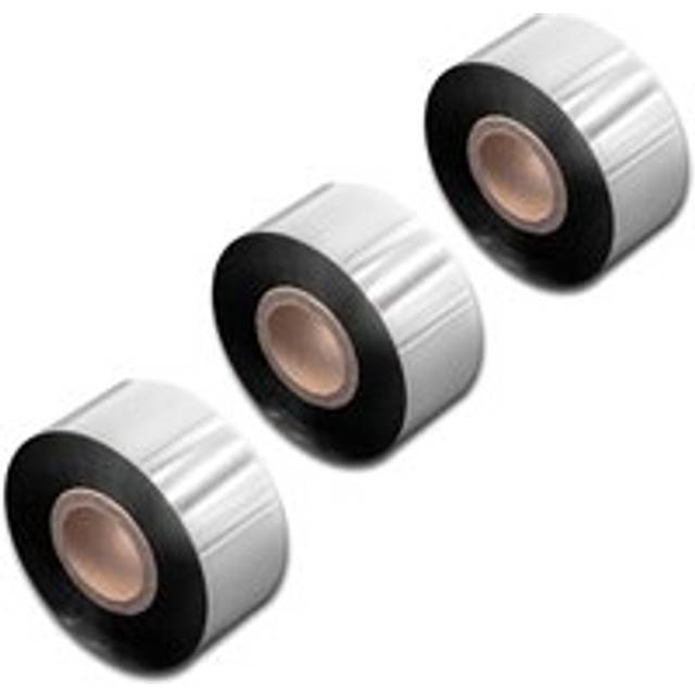 3x Thermal Transfer Ribbon compatible with Citizen CLP-8301, CLP-9001 Printer Label Printer - Thermal Ribbon, 30 mm x 300 m, Black - Vhbw