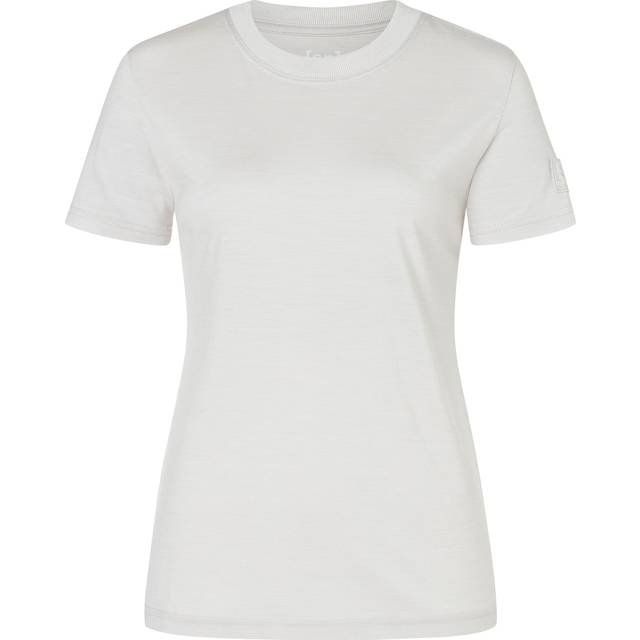 super.natural - Women's Casual Rib Bio Jersey Tee - Merino shirt size L, white