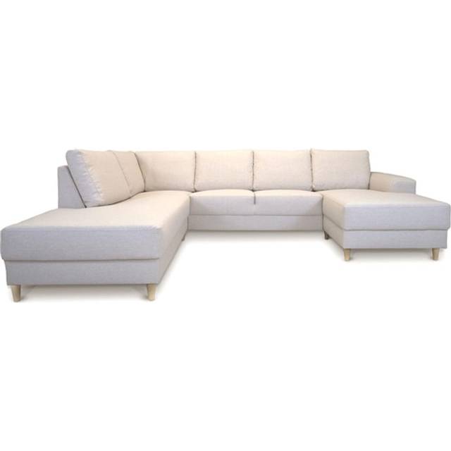 Nordic U-soffa vänster ljus beige.