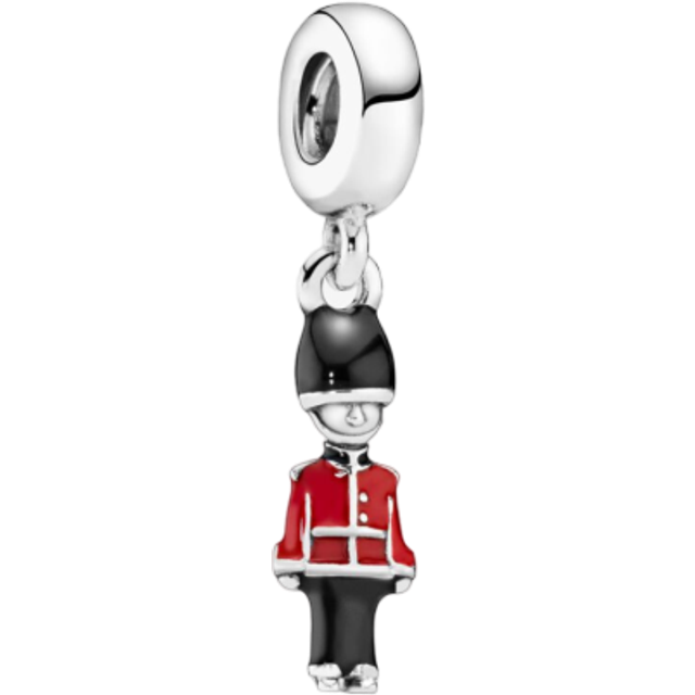 Pandora British Royal Guard Dangle Charm - Enamel / Sterling silver / Multi - one size