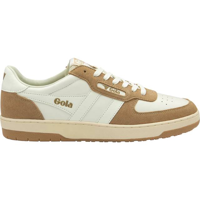 Gola Hawk 89 Trainers, Off White/Light Caramel